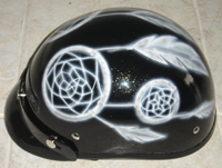Dream Catcher Airbrushed Motorycle Helmet